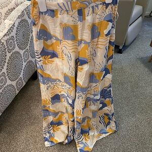 Stylish Women's Patterned Pants Linen
